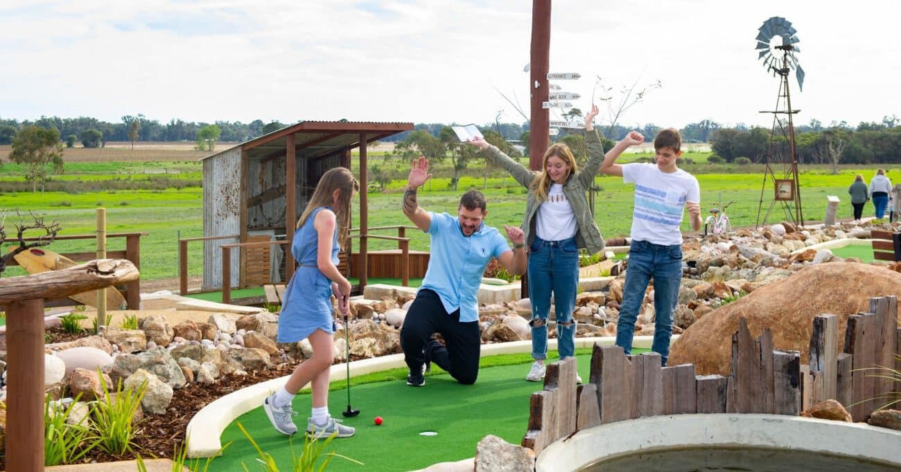 Mini-golf course at Old Coast Road Brewery in Myalup WA