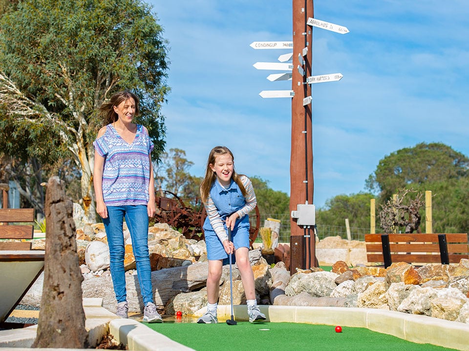 Family fun day on the Old Coast Road Brewery golf course